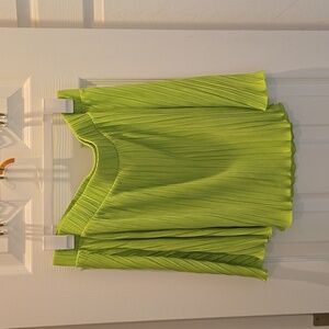 Future Collective lime green skirt and crop top set